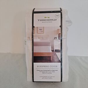 Threshold Twin Box Spring Cover White 39" x75" x 12"